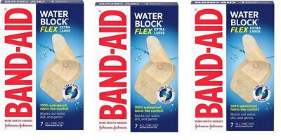 Band-Aid Brand Water Block Flex Extra Large 7 Count X 3 Packs
