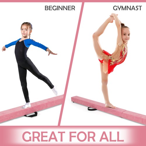 Folding 7' Gymnastic Beam Portable Floor Balance Beam w/Handles for Gymnasts - Picture 6 of 32