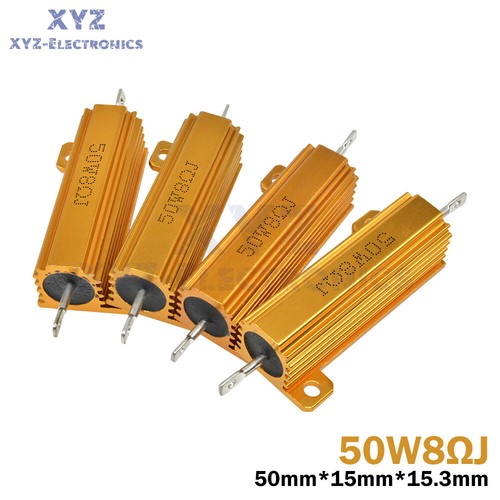 50/100W 0.1-1000Ω Ohm Watt Shell Power Aluminum Housed Case Wirewound Resistor - Picture 119 of 250