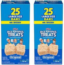2 pack Rice Krispies Treats 1.3 oz., 25 ct. FREE shipping
