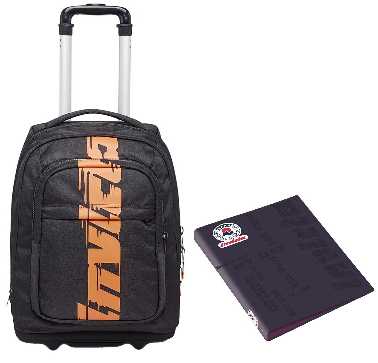 Trolley Invicta, NEW BUMP TROLLEY LOGO, Nero, Doppio scomparto con tasca