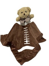 Bearington Baby Football Lovey Blanky Touchdown Brown Bear Security Blanket