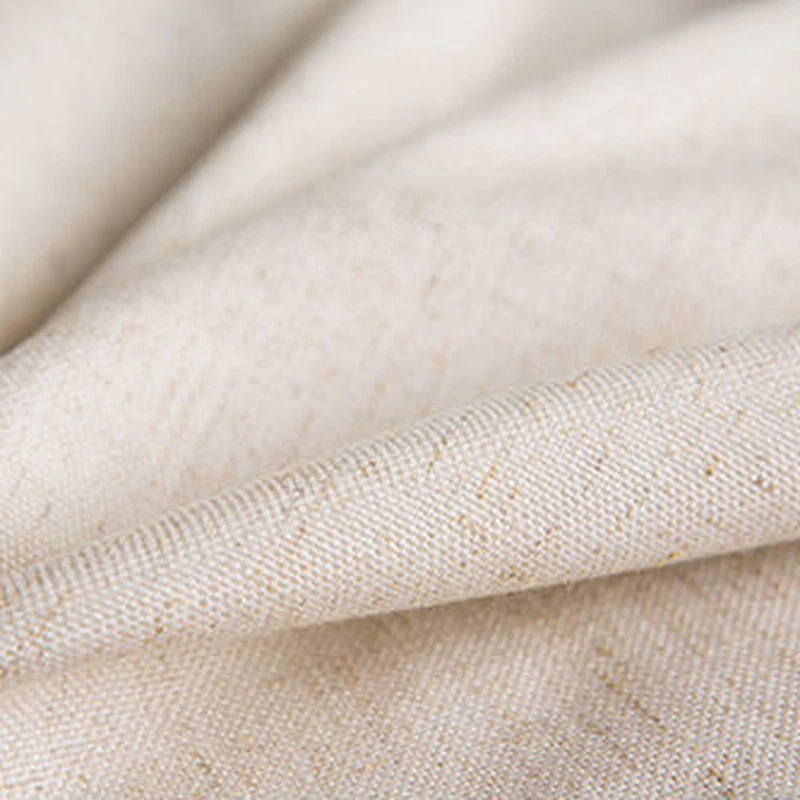 Cortinas de puerta de lino barra de cortina bolsillo cocina baño partición decoración lisa Foto 3 de 4