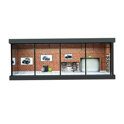Diorama 1:64 City Car Showroom Model LED Lighting Car Garage Scene Model Display - Picture 24 of 70