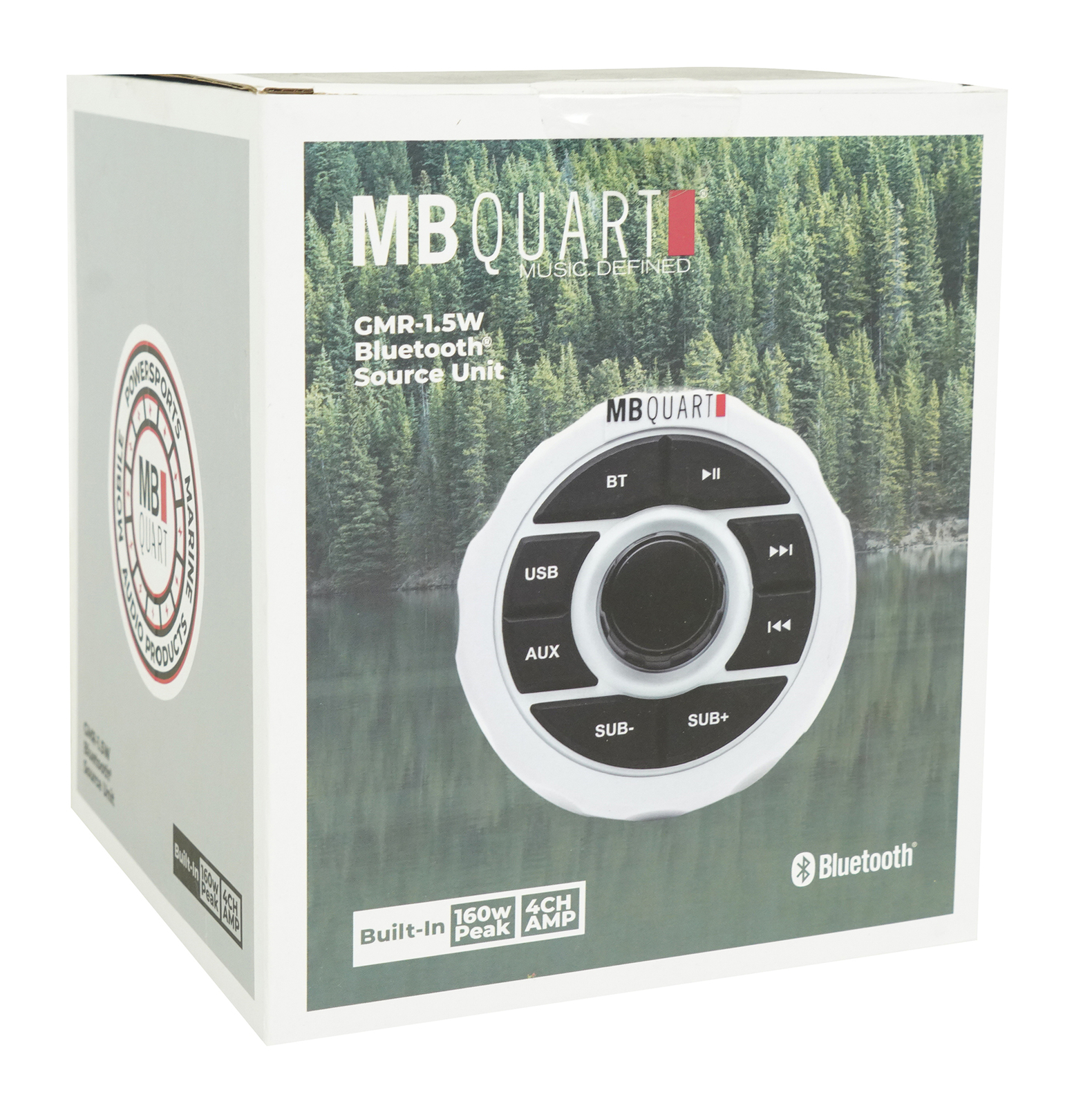 MB Quart GMR-15 Вт Морской лодочный Bluetooth-приемник USB Aux Бесплатный Bluetooth-динамик