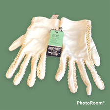 Vintage Womens Marvelfit Gloves Wear Right One Size NWT NOS see through knitting