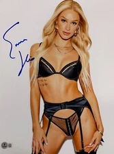 Hot Sexy Emma Hix Signed 11x14 Photo Adult Star Authentic Autograph Beckett