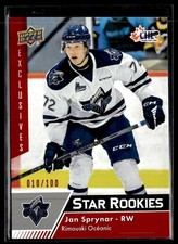 2022-23 Upper Deck CHL Star Rookies Exclusives #397 Jan Sprynar /100 Rookie RC