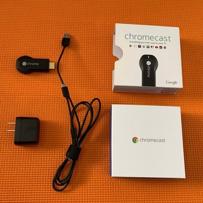 Google Chromecast H2G2-42 Media Player - with Power Cable and Plug/Adapter