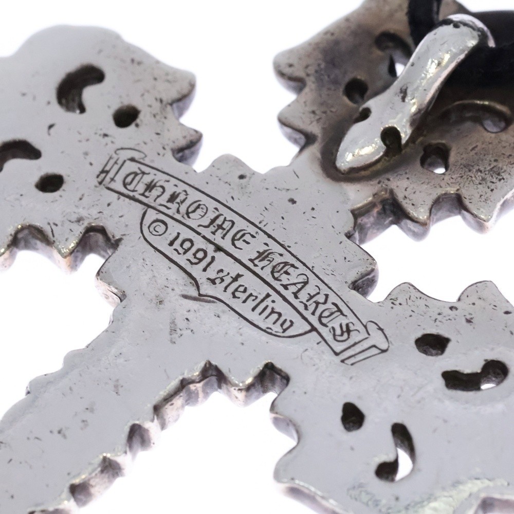 Chrome Hearts Floral Cross 1P Necklace Sterling P0051693 thumbnail 5