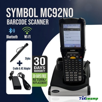 Zebra Symbol MC92N0-G 53 Key Windows CE 7.0 1D 2D Barcode Scanner w/Kit GradeA 