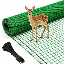 Heavy Duty 6.6X100Ft Plastic Mesh Fence for Garden Animal Protection