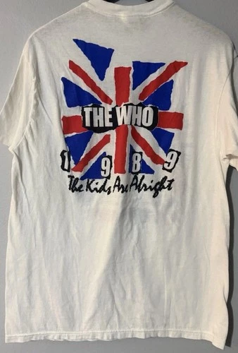 The Who The Kids Are Alright Tour Band T Shirt 1980s vintage concert t-shirt, vintage, size XL, single stitch, B+ condition