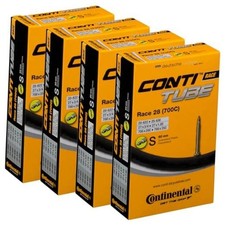 Race 28" 700x20-25c Inner Tubes - 60mm Presta Valve Pack of 4 Tubes