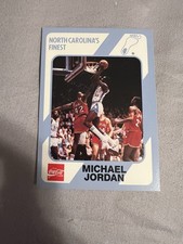 1989 Collegiate Collection ROOKIE MICHAEL JORDAN NICE MINT CARD # 13 TAR HEELS. rookie card picture