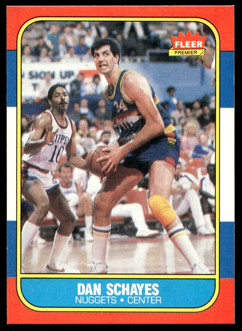 Danny Schayes 1986-87 Fleer #98 Denver Nuggets Basketball Card