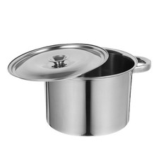  Pentola in acciaio inox: pentola per pasta con coperchio per zuppa di verdure -