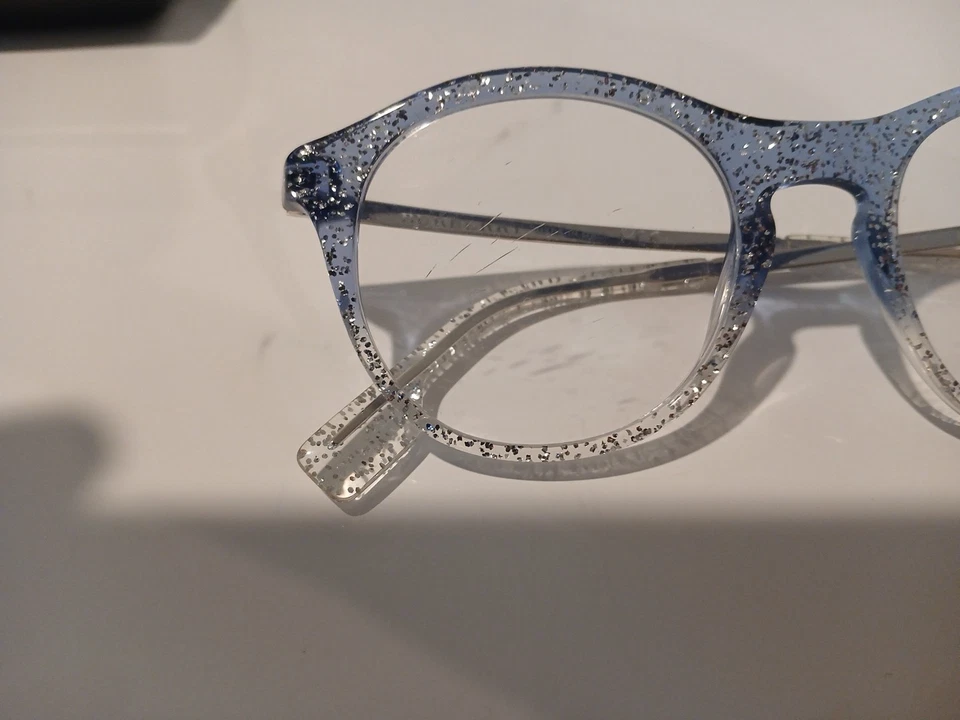 Monturas de gafas de diseñador Burberry azul brillo con lente de demostración pequeñas 48 mm BE2287 Foto 4 de 4