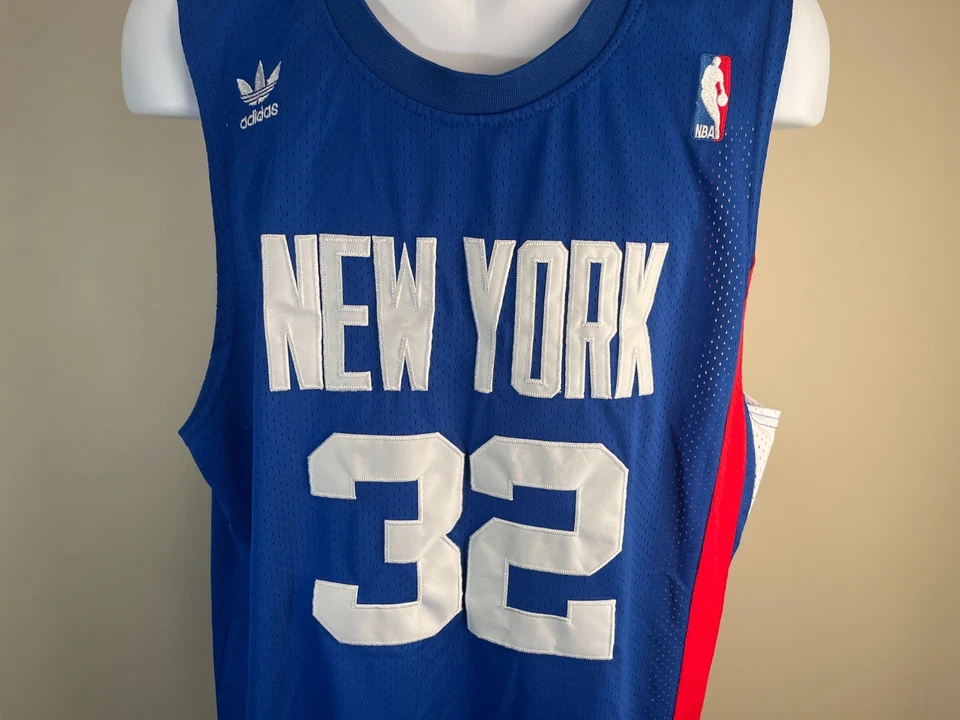 Camiseta Adidas masculina azul NBA Hardwood Classics New York Knicks Julius Erving XXL - Imagem 2 de 4