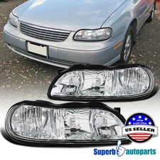 Fits 1997-2003 Chevy Malibu Oldsmobile Cutlass Headlights Driving Lamps 97-99