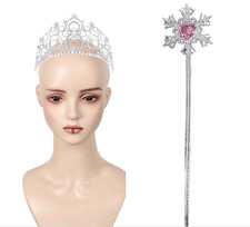 Glinda Crown Headband Magic Wand Halloween party Glinda Cosplay Magical Sticks