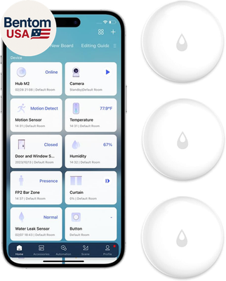 #ad Water Leak Sensor 3 Pack Zigbee Wireless Water Leak Detector for Alarm System a $95.71