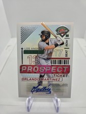 Orlando Martinez 2024 Panini Prospect Edition Auto #139 Los Angeles Angels