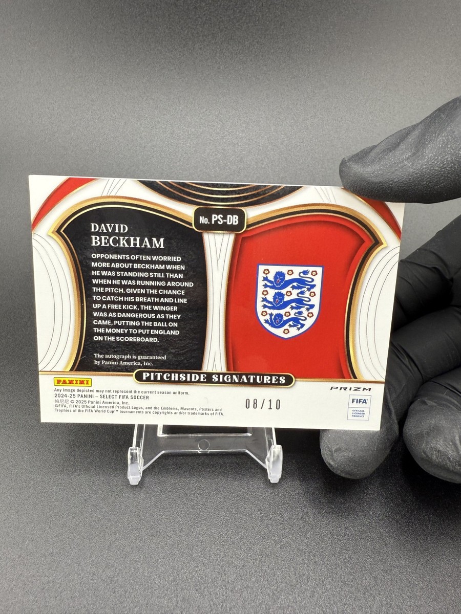 2024-25 Panini Select Fifa - Pitchside Signatures David Beckham