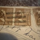 Rare vintage antique Stamps 1940s US 12c Airmail Cover Handstamp — photo 4