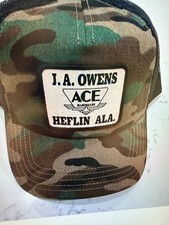 Stranger Things 5 Hopper Camouflage JA Owens Ace Hardware hat NWT