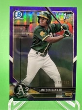 JAMESON HANNAH 2018 Bowman Draft Chrome PURPLE REFR ROOKIE #172/250 (#BDC-160)