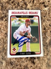 Vinny Capra Signed 2023 Indianapolis Indians Pittsburgh Pirates Set # 06