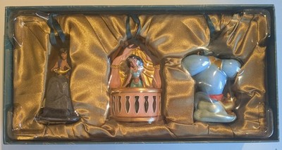 Disney Store D23 Expo Art of Jasmine Christmas 3 Ornament Set LE1000 NEW Aladdin