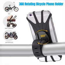 360 Silicone Bike/Bicycle GPS Clip Quick Phone Holder Mount For All Phones
