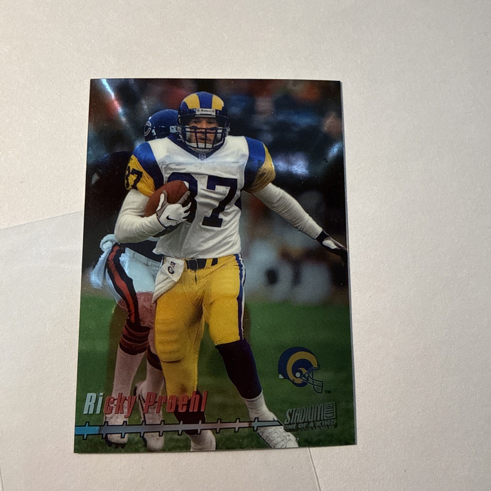 1999 Topps Stadium Club Ricky Proehl #/150 One Of A Kind #132 LA Rams Football