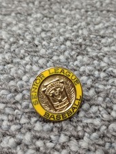 Vtg. Little League SENIOR League Baseball Lapel Hat Jacket Pin From 1990s.