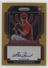 2022 Panini Prizm Rookie Auto Gold Prizm 2/10 Austin Warren #RA-AU Auto 11bi