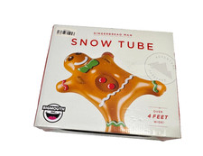 Snow Tube BigMouth Gingerbread Man 56  x 38  x 11  Inflatable Handles NIB