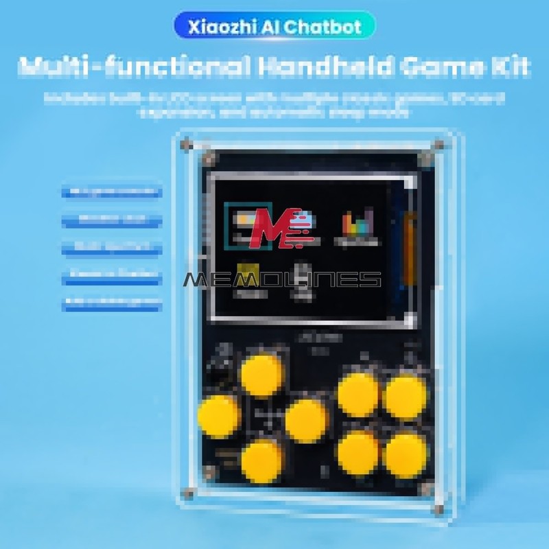 LCD Game Console   Kit Multifunction Weather Clock Xiaozhi AI Robot Soldering *i