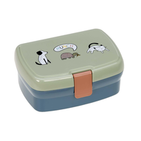 Kinder Lunchbox Brotdose Mit Herausnehmbarer Unterteilung, Bpa-Frei/Happy Prints