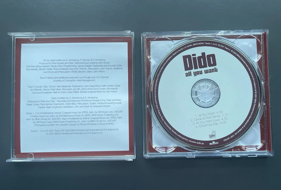 Dido - All You Want CD Mini 2001 Limited Edition - Image 2 of 3