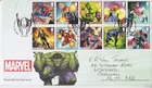 GB ROYAL MAIL FDC FIRST DAY COVER 2019 MARVEL HEROES STAMP SET HANDWRITTEN HULK