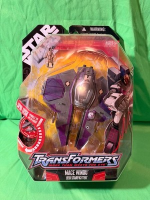 Hasbro Transformers Star Wars Crossover Mace Windu Starfighter Action Figure