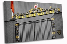 You'll Never Walk Alone Liverpool Stadium Gate Leinwandbild Wandbild Bild