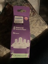 Philips Natural Response Nipples, Fast Flow Flow 4, 4-Pack, New
