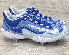 New! Nike Alpha Huarache Elite 4 Low Baseball Cleats Sz.15 DR6851-415 Blue Metal