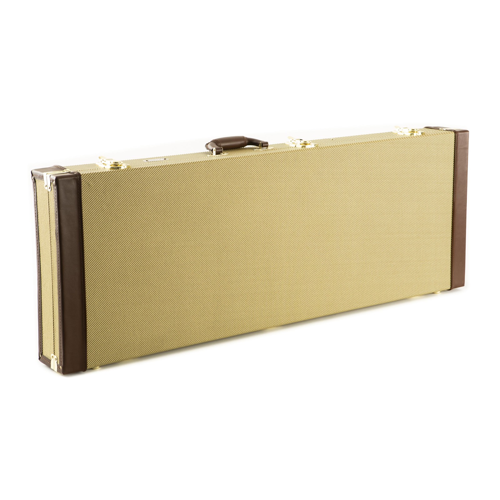 Custodia per chitarra resistente alle intemperie imbottitura chitarra elettrica scomparto accessori fibbie in metallo tweed foto 2