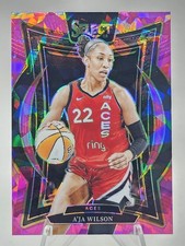 2025 Panini Select WNBA Concourse A'ja Wilson Pink Ice Prizm #56 Las Vegas Aces