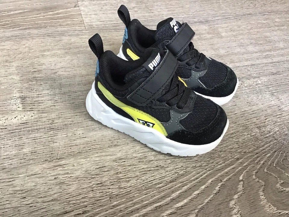 Puma Toddler Size 5C Spongebob Boys Black Sneakers Casual Shoes 393901-01 - Image 2 of 4