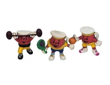 Vintage Kool-Aid Man PVC Figure's Kraft General Foods 1980's Lot Of 3